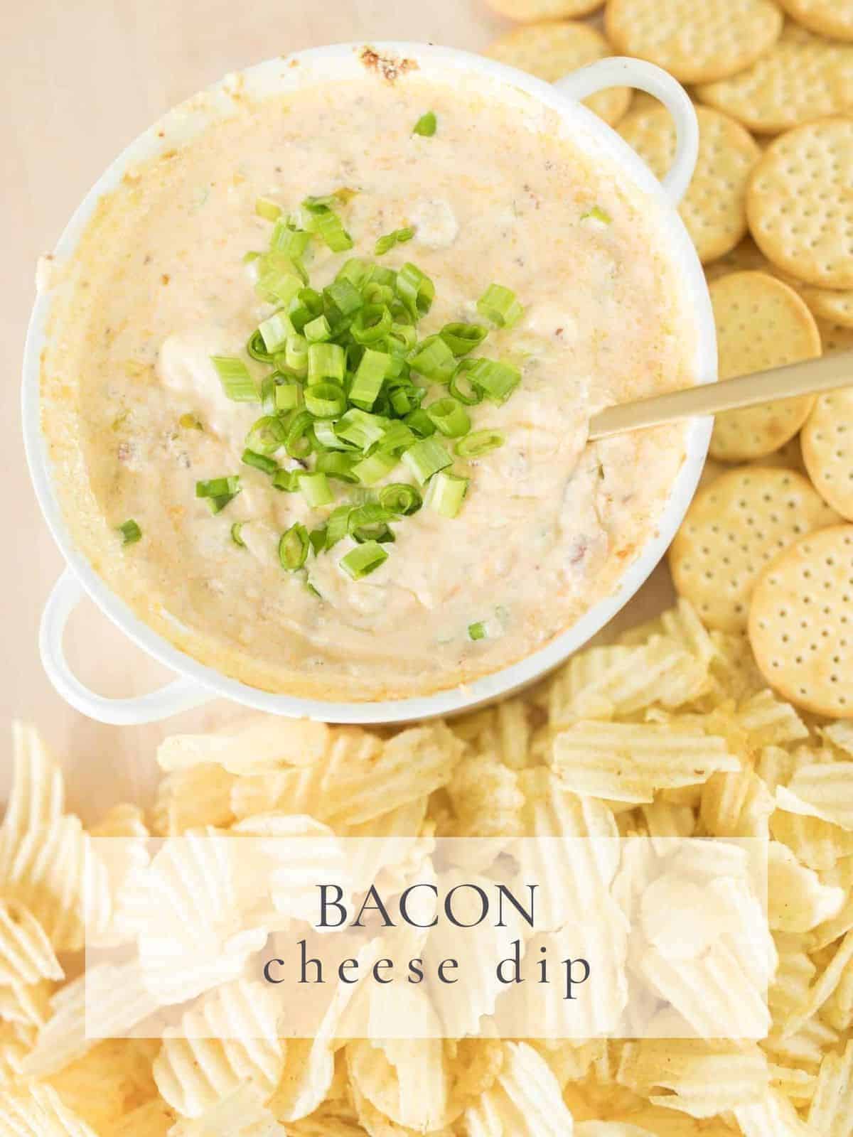 the ultimate Bacon Cheddar Cheese Dip Julie Blanner