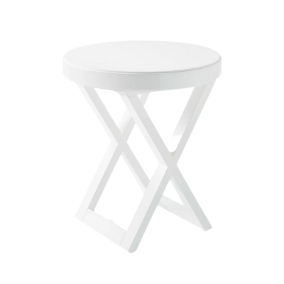 a white accent table