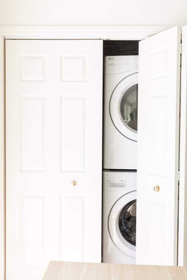 10 Amazing Small Laundry Closet Ideas | Julie Blanner