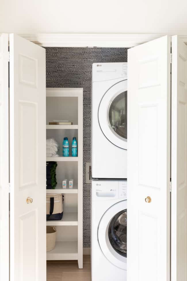 10 Amazing Small Laundry Closet Ideas | Julie Blanner