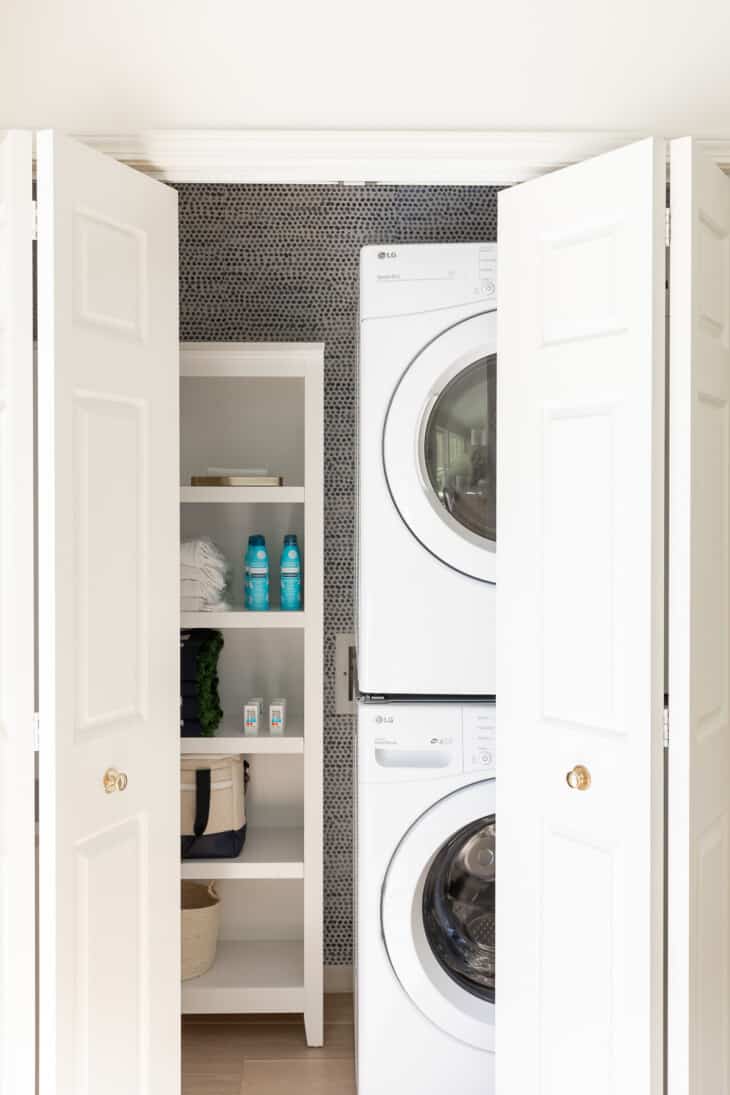 10 Amazing Small Laundry Closet Ideas | Julie Blanner