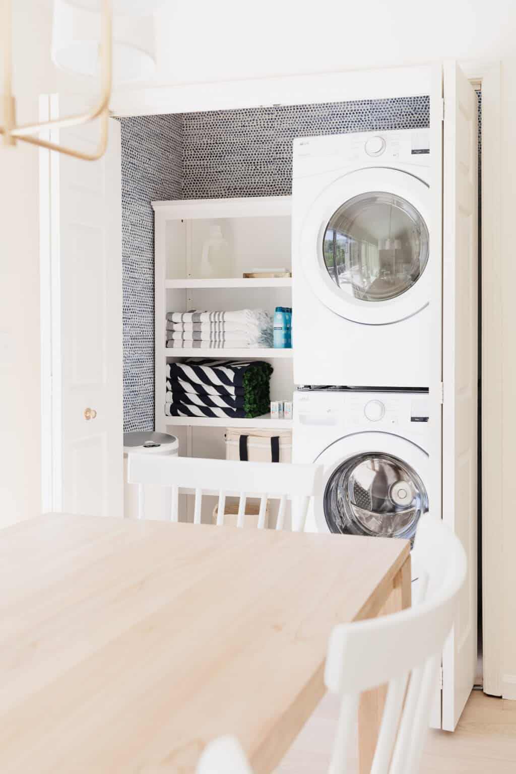10 Amazing Small Laundry Closet Ideas | Julie Blanner