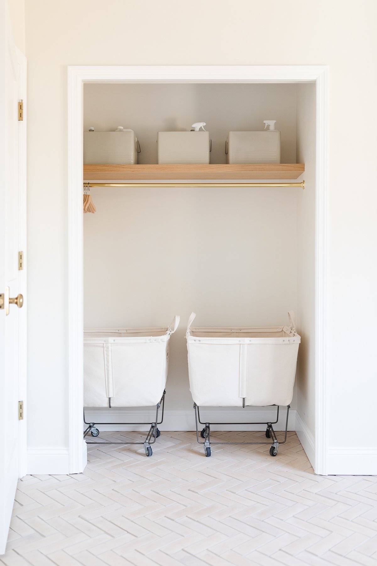 Dollar Store Laundry Room Organization • Neat House. Sweet Home®