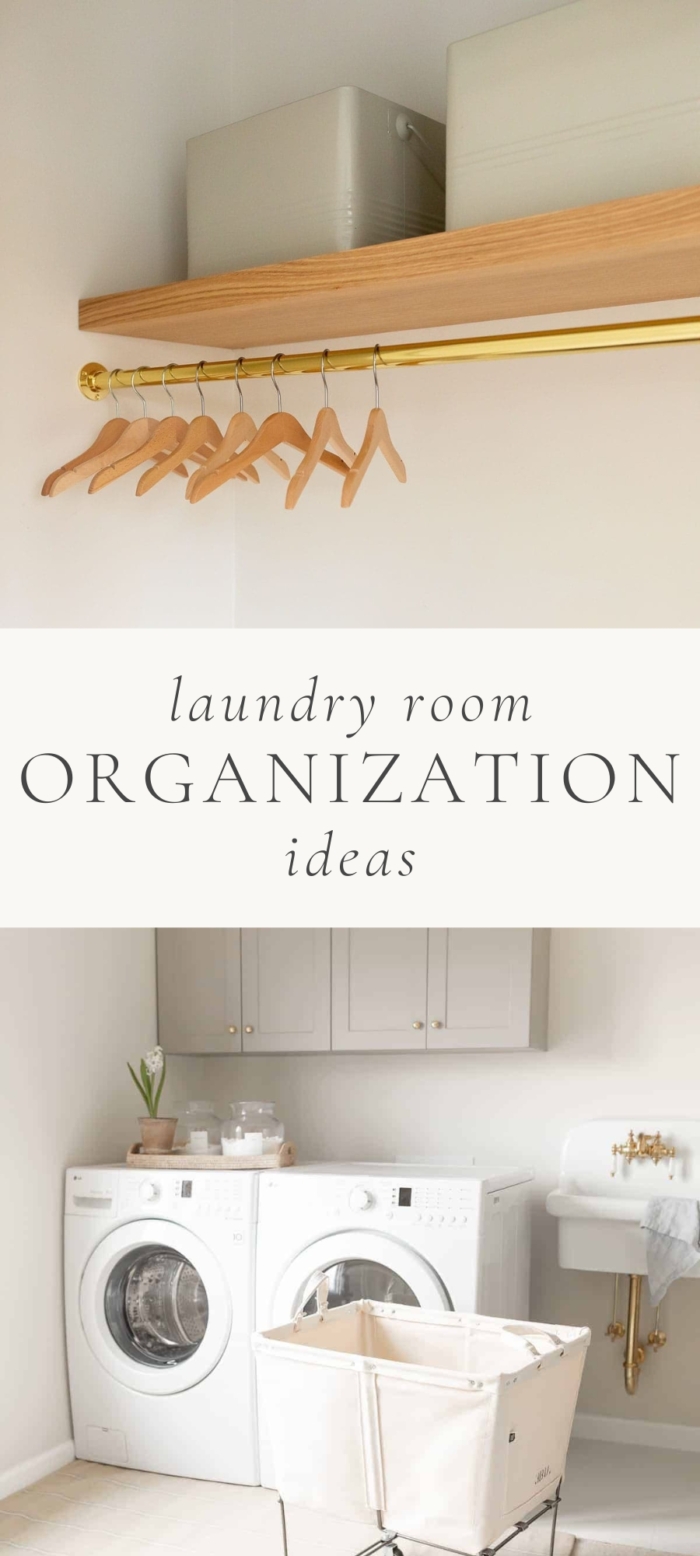laundry room closet with boxes and hangers and washing machine and drawer with cart