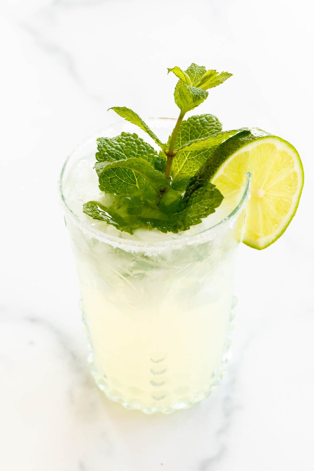 Fresh and Easy Mint Margarita Recipe | Julie Blanner