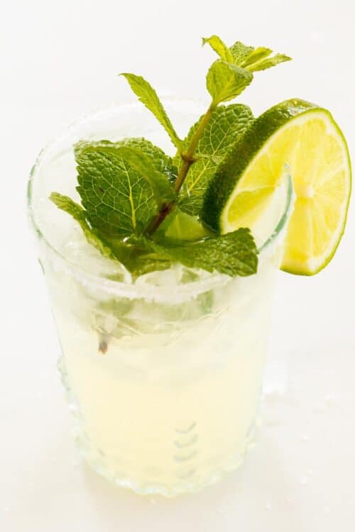 Fresh and Easy Mint Margarita Recipe | Julie Blanner