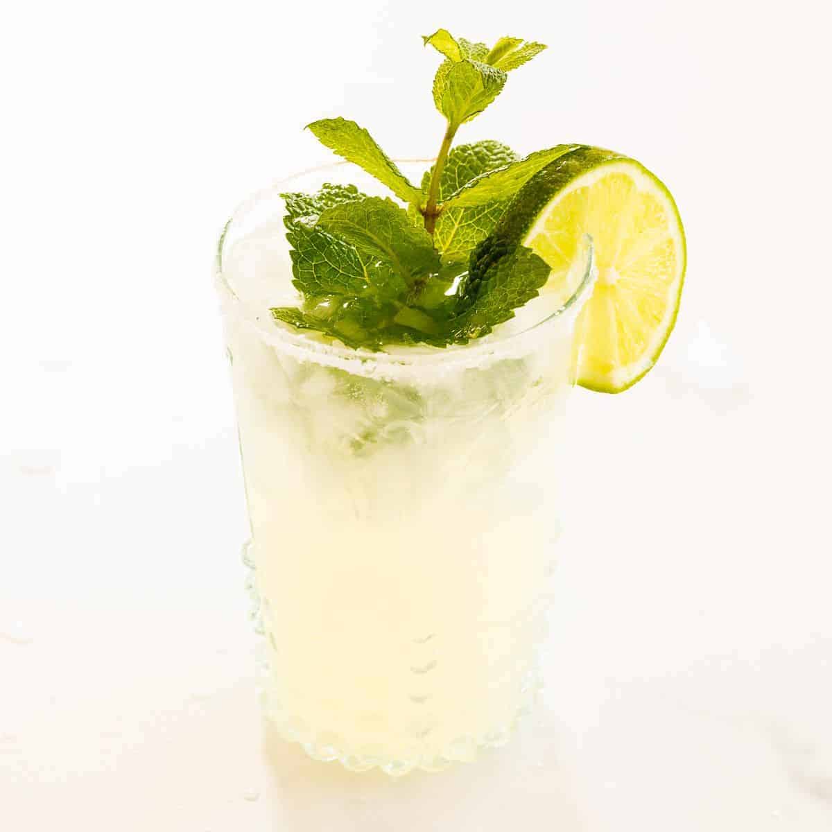 Fresh and Easy Mint Margarita Recipe | Julie Blanner