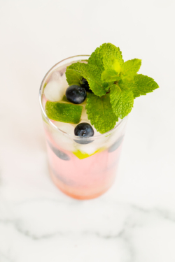 Fresh And Easy Blueberry Mojito Recipe | Julie Blanner