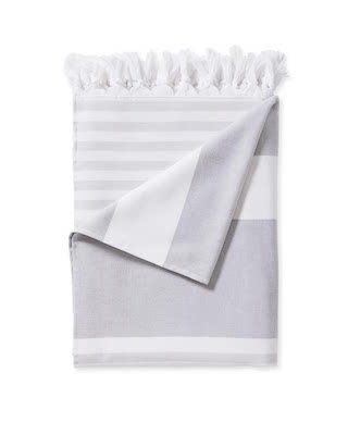 stripe towels with tassels