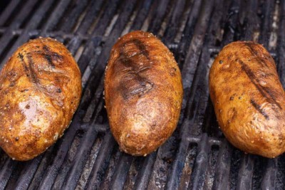 Grilled Baked Potatoes In Foil | Julie Blanner