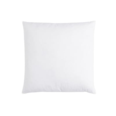 white throw pillow inserts against a white background.