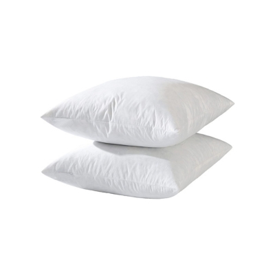 white throw pillow inserts against a white background.