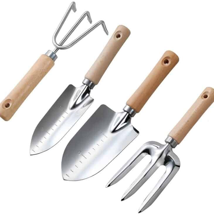 wood garden tools