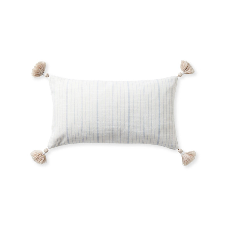 lumbar pillow with tassels