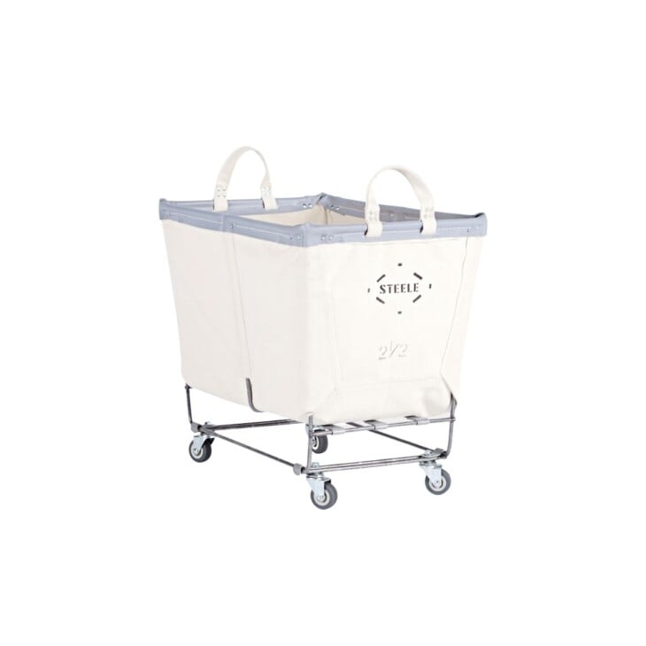 laundry cart with gray trim