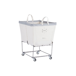 gray trim laundry cart