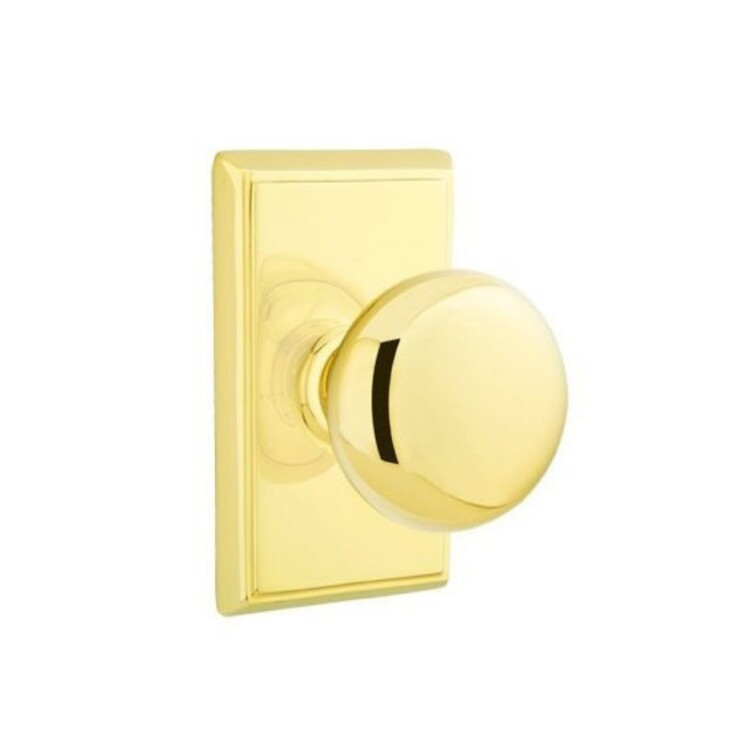 polished brass door knob