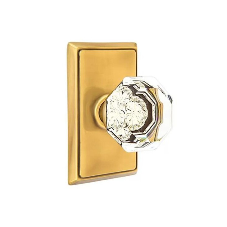 brass and crystal door knob