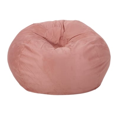 a dusty mauve pink bean bag chair for kids