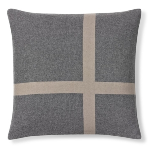 gray equestrian pillow