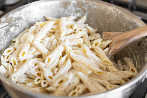 Two Ingredient Boursin Pasta Recipe | Julie Blanner