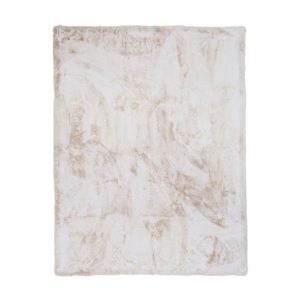 stone white chincilla fur throw