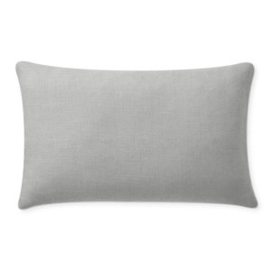 gray linen pillow
