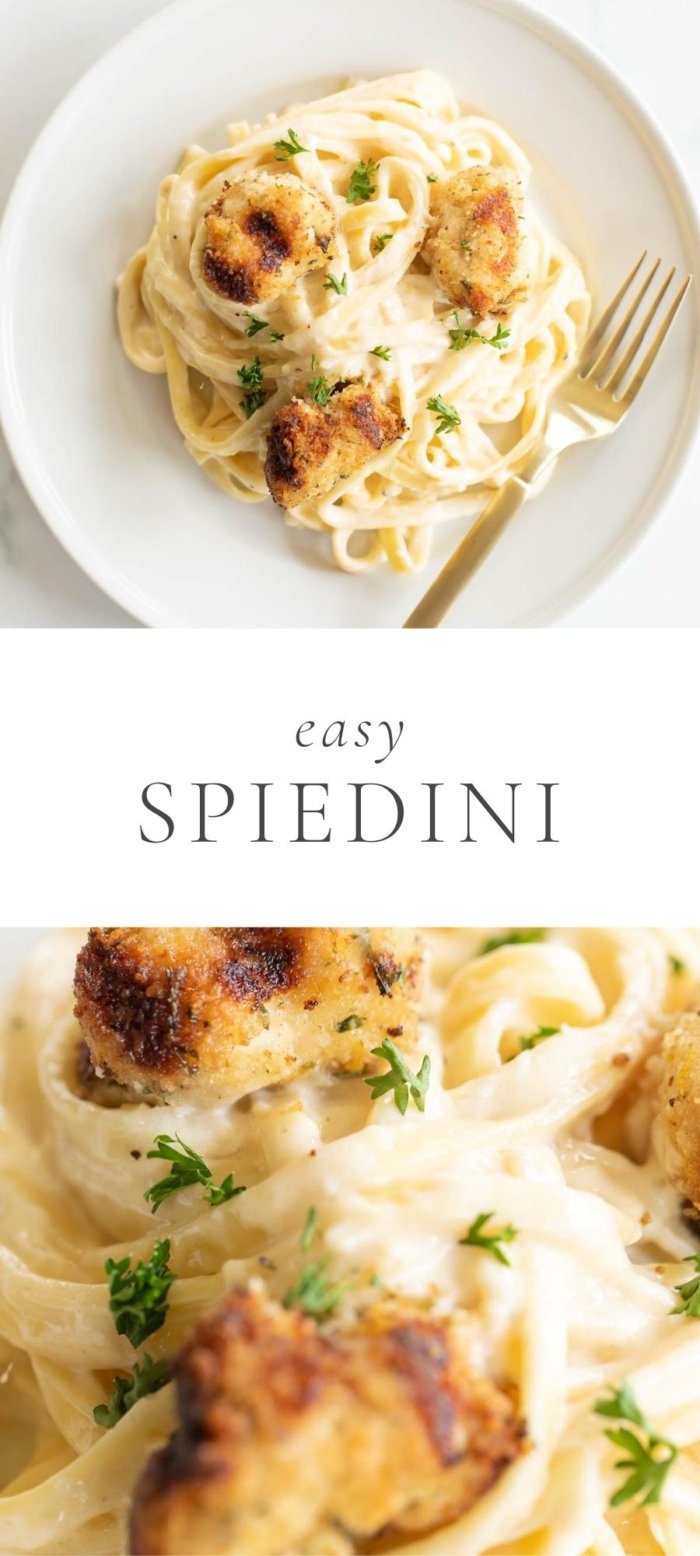 spiedini pasta in white plate