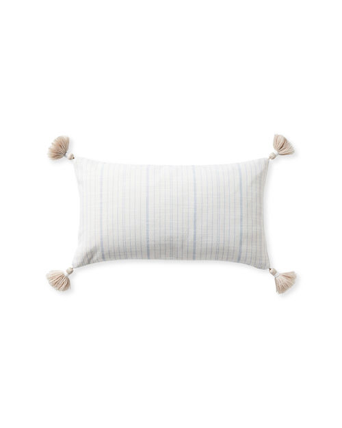stripe tassel pillow