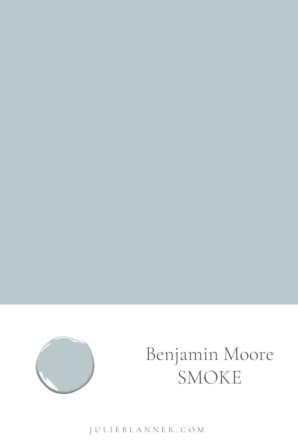 Benjamin Moore Smoke color swatch