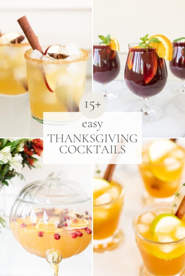 Explore these 15 delightful Thanksgiving cocktails that are easy to prepare.