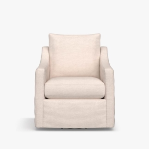 neutral linen slope arm chair