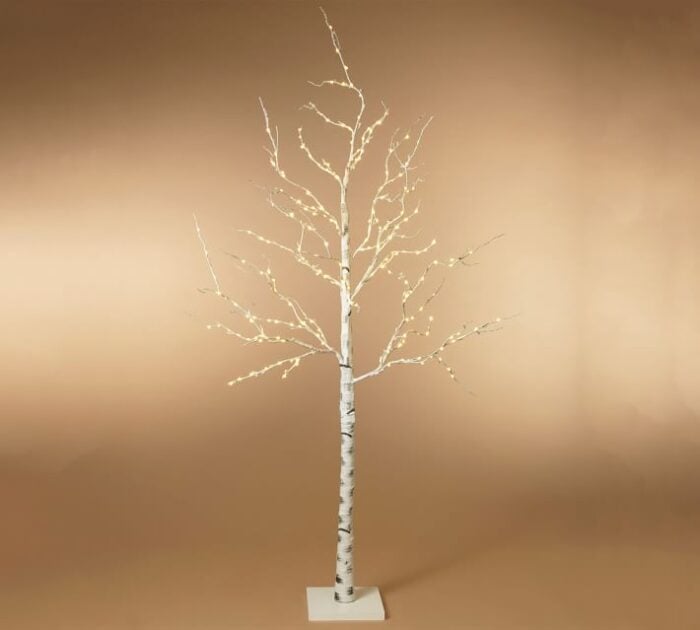 an 82 inch birch fairy light tree