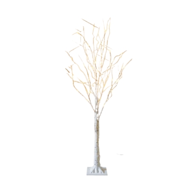 An LED birch tree on a white background.