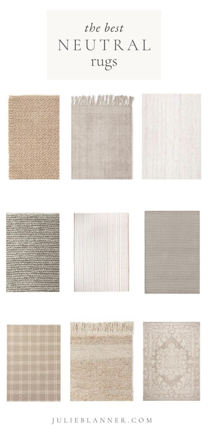 9 Neutral Entryway Rugs - Designed Simple