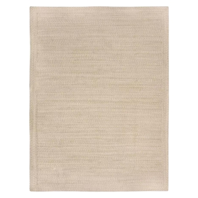 A neutral rug on a white background.