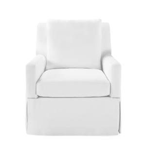 white swivel chair