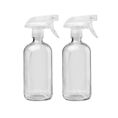 2 glass spray bottles