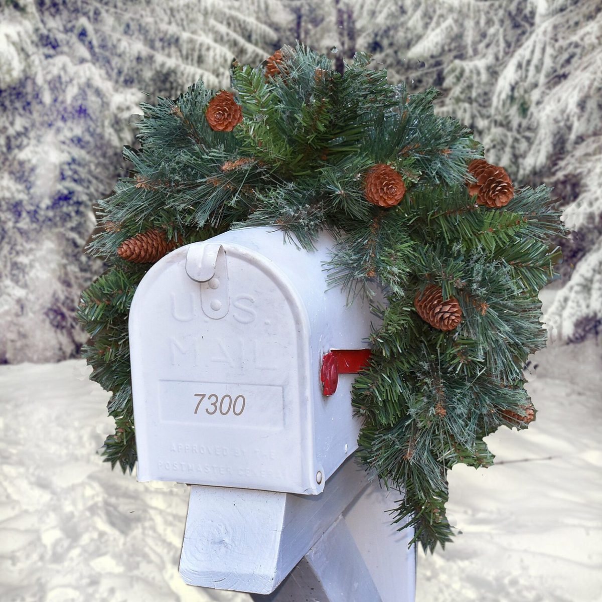 Christmas Mailbox Decorations How to Make a Christmas Mailbox Swag