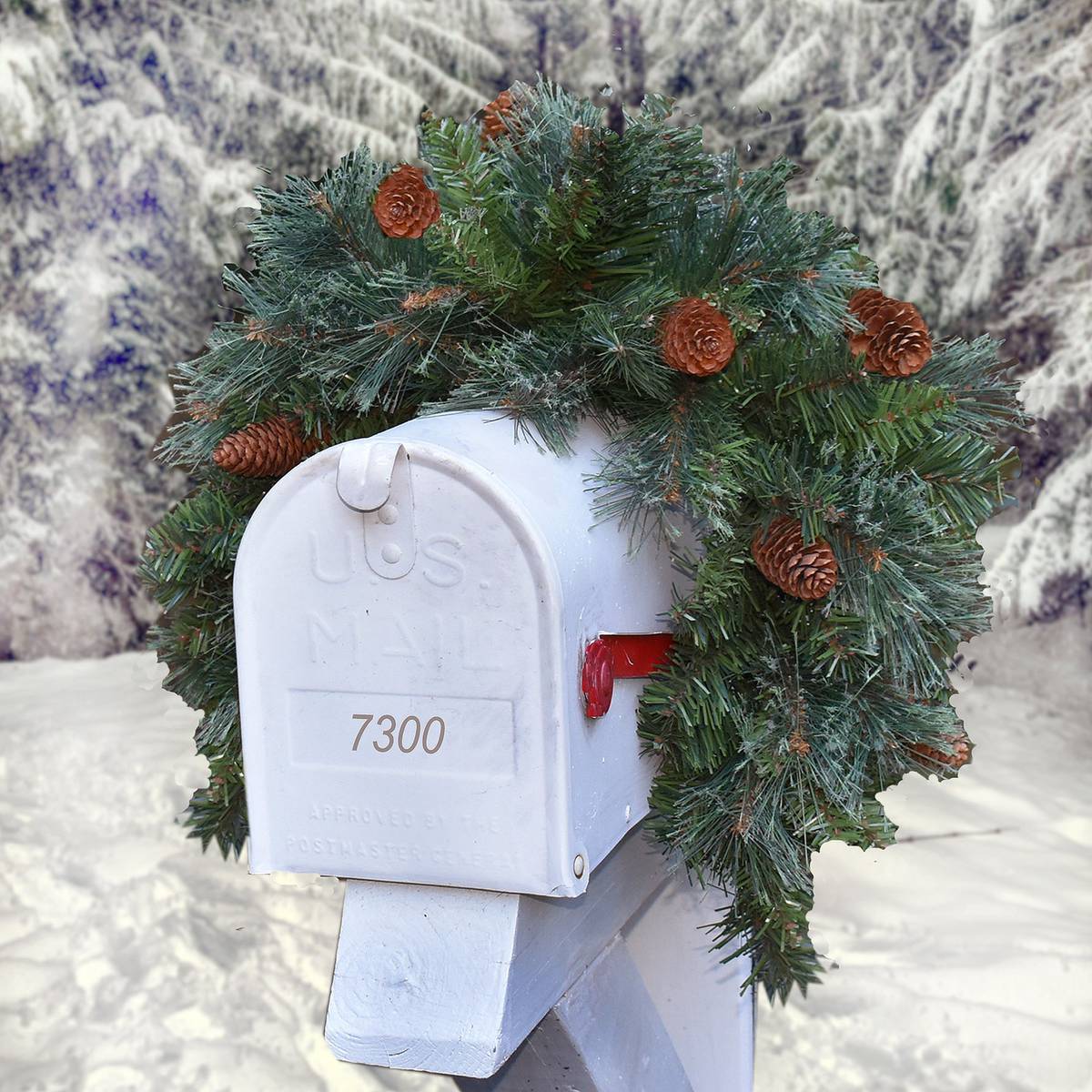 Christmas Mailbox Decorations | How to Make a Christmas Mailbox Swag