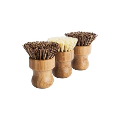 A set of three brushes for kitchen counter organization, displayed on a clean white background.
