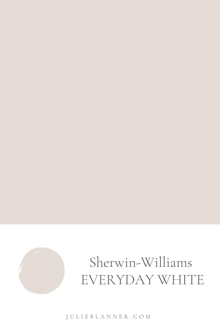 Sherwin-Williams Everyday White paint swatch
