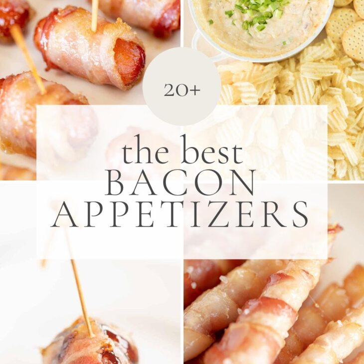collage of bacon appetizers