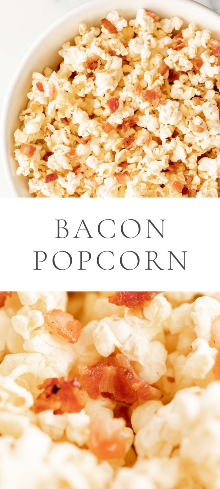 bacon popcorn in bowl