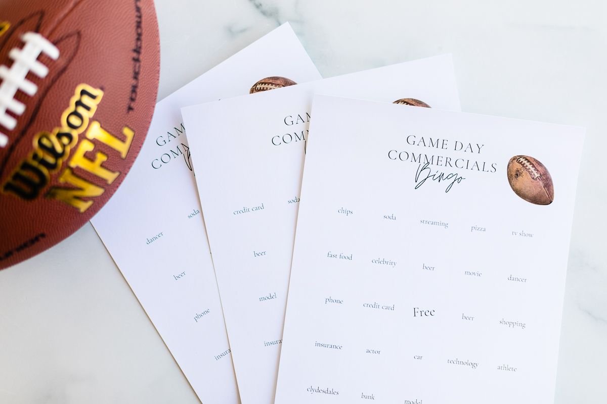 Super Bowl Bingo 2023 Free Printable Cards - Commercial Bingo