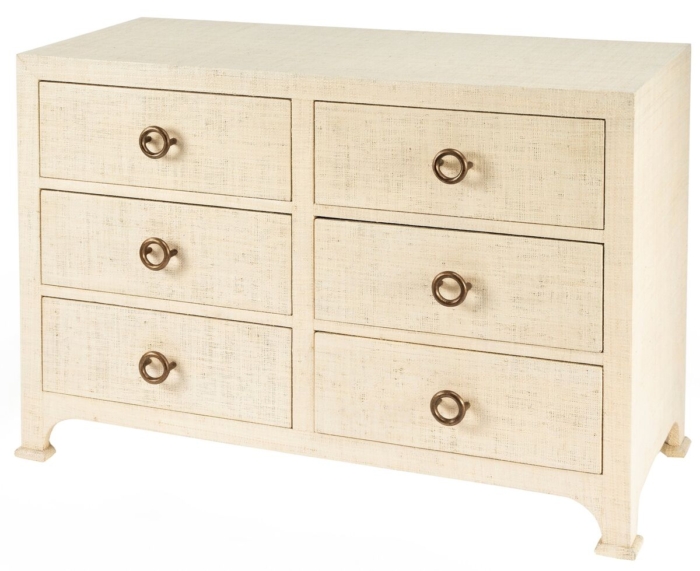 grasscloth dresser