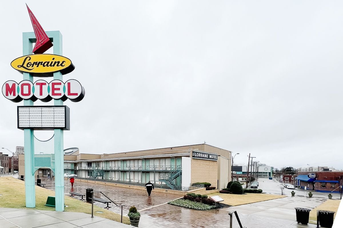 the historic Lorraine Motel in Memphis, now a civil rights museum