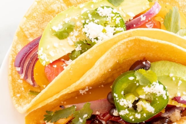 Easy Veggie Tacos | Julie Blanner