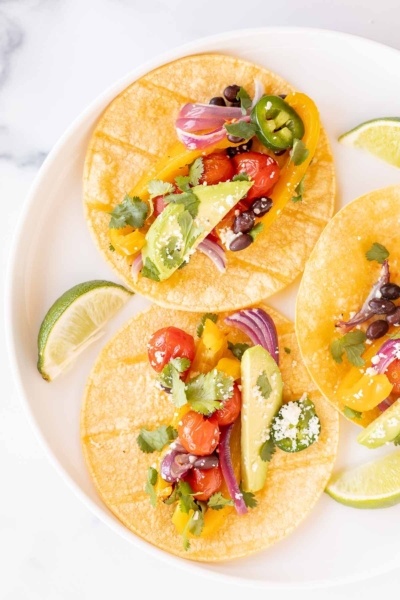 Easy Veggie Tacos | Julie Blanner