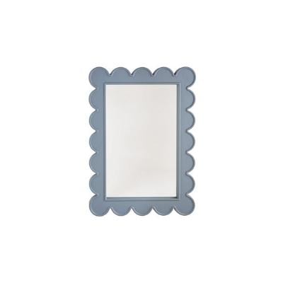 blue scallop mirror